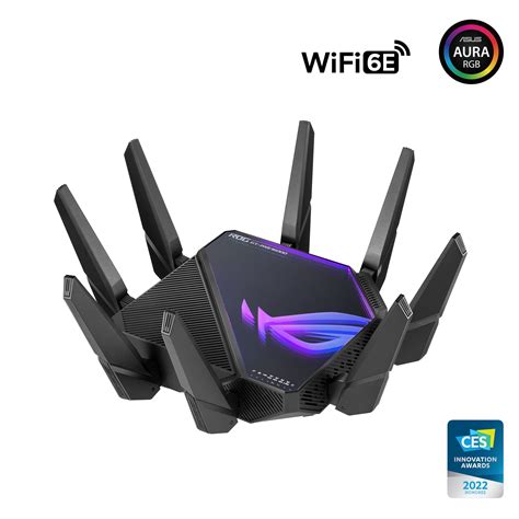 Asus Rog Rapture Wifi 6e Gaming Router Gt Axe16000 Quad Band 6 Ghz