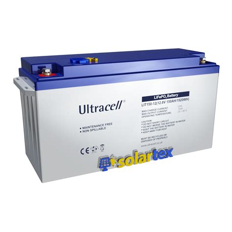 Batería de Litio 150Ah 12V Ultracell Solartex Chile