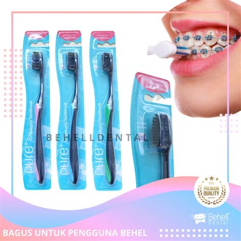 Jual Ori Sikat Gigi Behel Puree Tooth Brush Kawat Dental Ortho