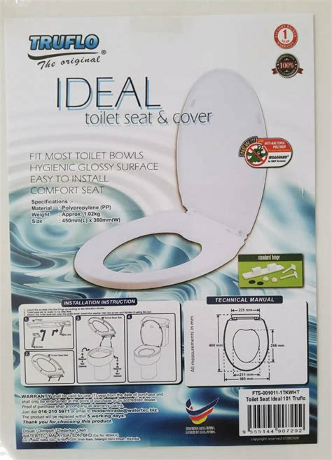 Truflo Essential Toilet Seat Cover Size