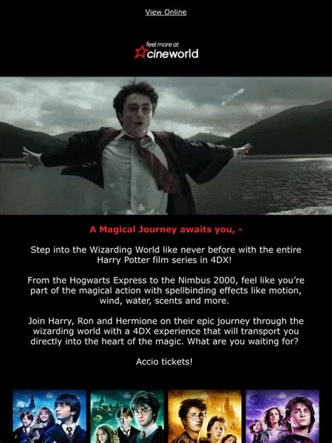 Cineworld Return To Hogwarts With All Harry Potter Films In Dx