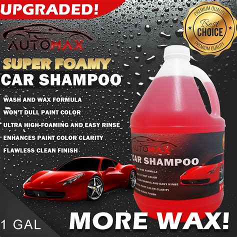 Gallon Automax Super Foamy Car Shampoo Upgraded More Wax Wash And