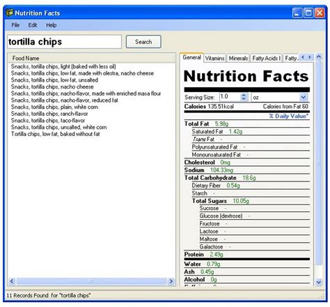 Nutrition Facts - Download