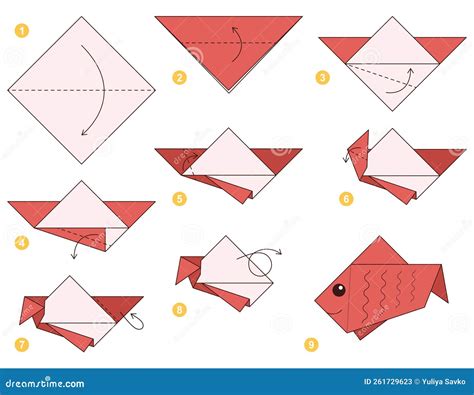 Origami Scaled Fish Tutorial