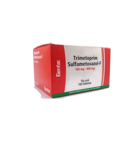 Trimetoprim Sulfametoxazol-F Genfar 160 Mg - 800 Mg X 10 Tabletas (Bactron)