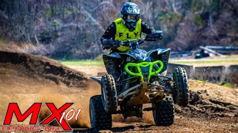 Riding My Woods Quad At A Motocross Track Yamaha Yfz R Mx Nyoa