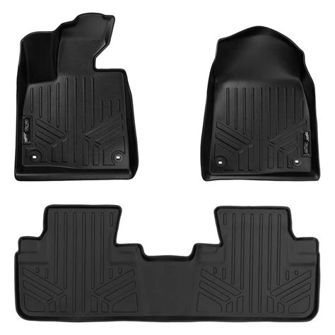 Maxliner Custom Fit Floor Mats 2 Row Liner Set Black Compatible With 2016 2022 Lexus Rx All