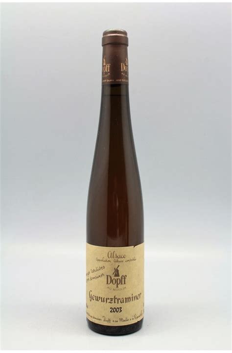 Dopff Alsace Gewurztraminer Vendanges Tardives De Nos Domaines 2003 50cl