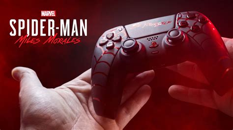 Spiderman Miles Morales Themed Ps Custom Dualsense Controller