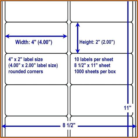 Avery Mailing Labels Template 10 Per Sheet - Template 1 : Resume ...