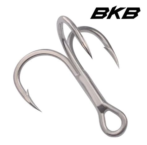 10 Pieces Super Sharp High Carbon Steel Treble Hook 6 8 Strong BKB