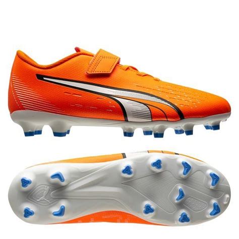 Puma Ultra Play Fg Ag V Supercharge Orange Vit Bl Barn