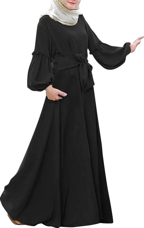 Briskorry Womens Muslim Dress Elegant Prayer Dress Abaya Islamic