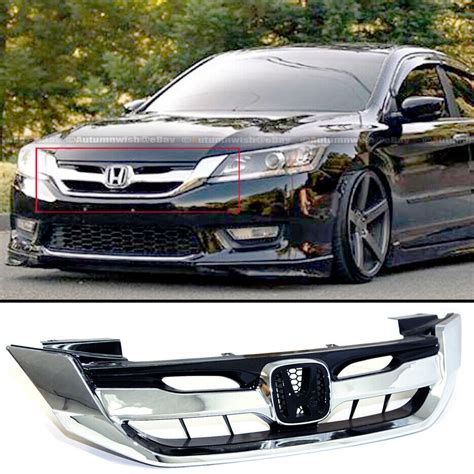 Fit Th Gen Honda Accord Door Chrome Jdm Mod Style Front Hood