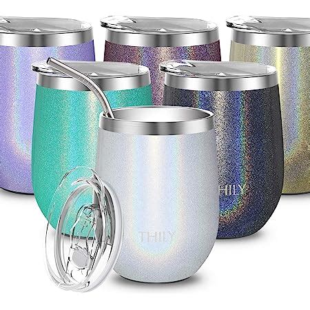 Amazon Vacuum Insulated Stemless Wine Tumbler Thily T