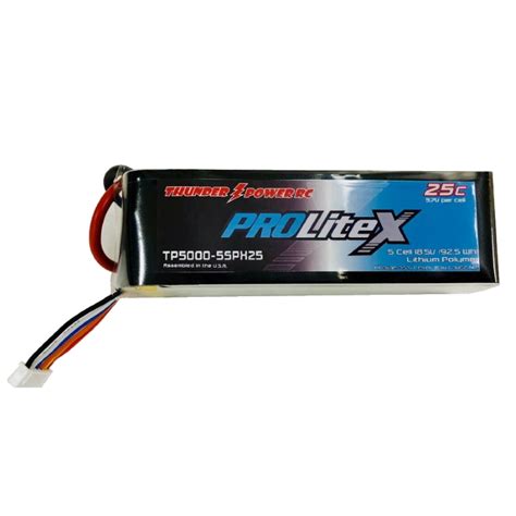 Thunder Power 5s 5000mah 25c Lipo Battery Thp5s5000025c