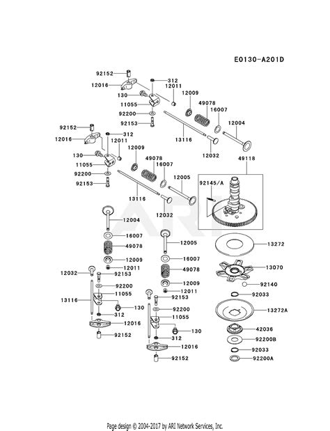 Kawasaki Fx801v As09 4 Stroke Engine Fx801v Parts Diagram For Valve Camshaft