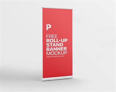 Free Roll-up Stand Banner Mockup | Download Free | Pixpine