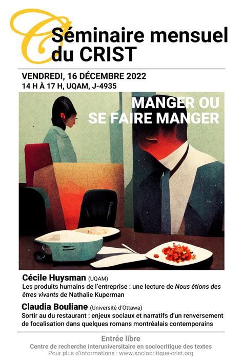Manger Ou Se Faire Manger Séminaire Mensuel Du Crist Figura