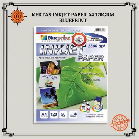 Jual Kertas Inkjet Paper A4 120gr Blueprint Shopee Indonesia