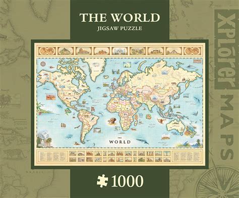 Xplorer The World Map Puzzle (1000 Pieces) | MasterPieces