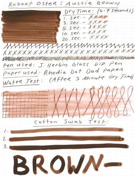 Robert Oster Aussie Brown Ink Review And Giveaway Pen Chalet