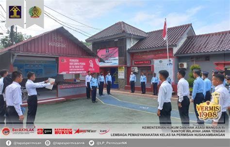 Apel Pagi Pegawai Lapas Kelas Iia Permisan Nusakambangan Tingkatkan