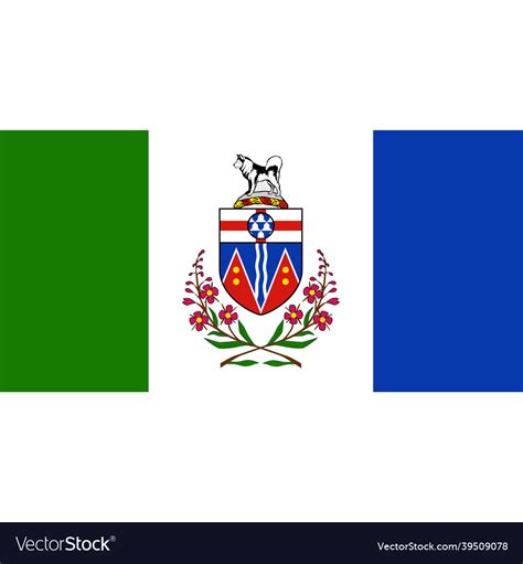 Yukon Flag Royalty Free Vector Image Vectorstock