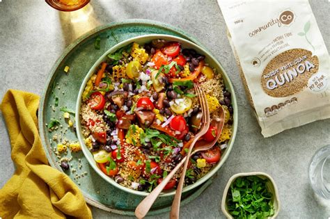 Quinoa And Black Bean Mexican Salad Iga Recipes