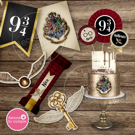 Kit Imprimible Harry Potter Decora Tu Cumple