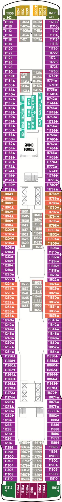 Norwegian Escape Deck Plans Norwegian Cruise Line Norwegian Escape