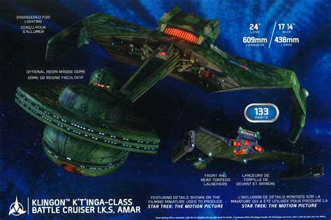 Star Trek Klingon K T Inga Class Battle Cruiser I K S Amar