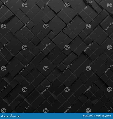 Black Abstract Squares Backdrop Geometric Polygons As Tile Wall Stock