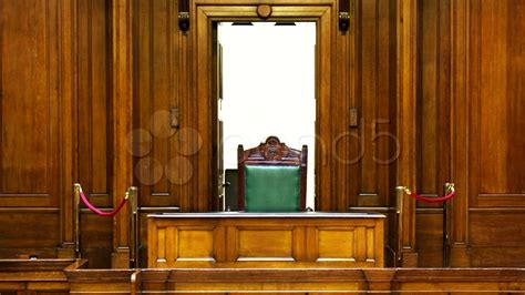 Court Room With Judges Chair 2 Stock Video 346943 Hd Stock Footage