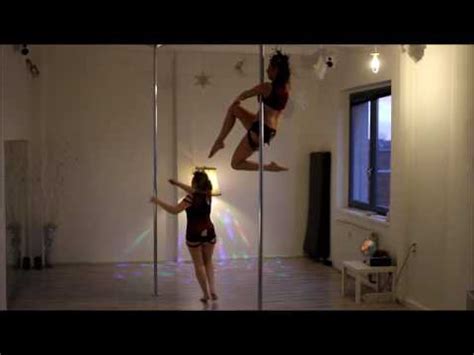 Double Poledance Leluna Dancer Lena Brocker And Julia Tannenberg Youtube