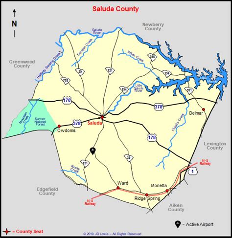 South Carolina - Saluda County Airports