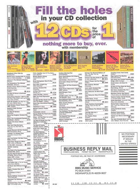 Remember Columbia House 12 Cds For The Price Of 001 Was It Legit R90s