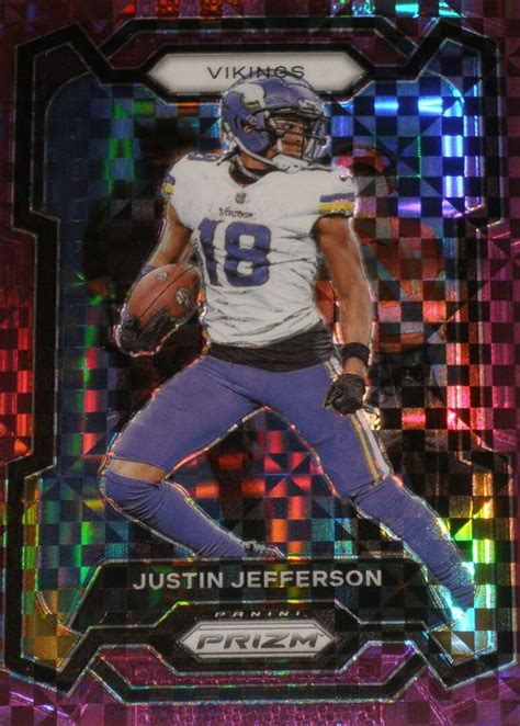 Justin Jefferson 2023 Prizm 195 Purple Power 49 Price Guide Sports