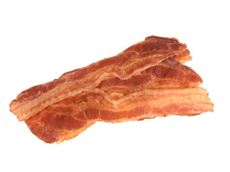 Cooked Streaky Bacon Rashers Crispy, Bacon, Snack, Closeup PNG ...