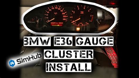 Bmw E36 Gauge Cluster Install Simhub Assetto Corsa Youtube