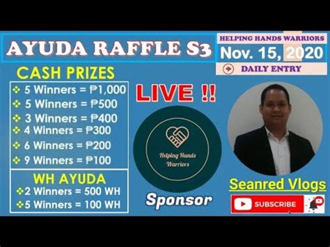 Ls Ayuda Paentry For Grand Raffle Draw Youtube