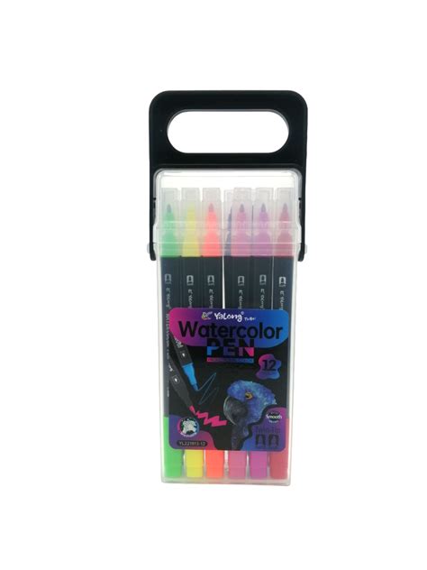 Set Marcadores De Colores Yalong X Caja Plastica Con Unidades