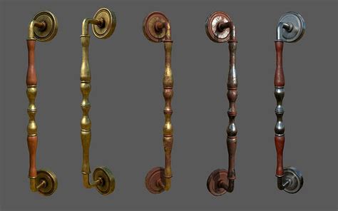 Door Handle Low Poly Pbr Unreal 3d Model