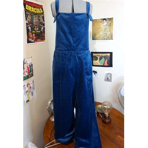 Velvet Vintage Style Overalls Brand Dangerfield Depop