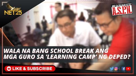 Mga Guro Umalma Sa Plano Ng DepEd Na Magpatupad Ng National Learning