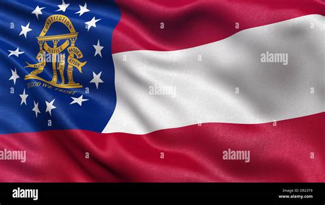 Us State Flag Of Georgia Stock Photo Alamy