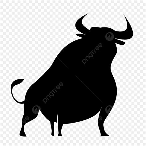 Bull Horns Silhouette PNG Free, Black Bull Top Horn Silhouette, Bull Clipart, Black, Silhouette ...