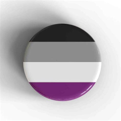 Asexual Flag Badge Magnet Nowstalgia