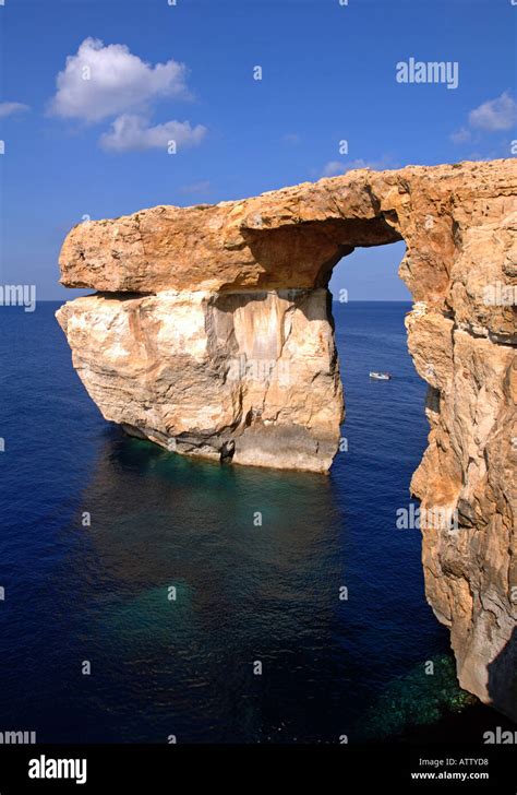 The Azure Window Dwejra Gozo The Island Of Malta Stock Photo Alamy