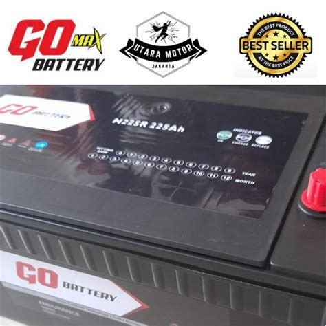 Jual GO BATTERY Aki Kering Mobil N225R 12V 225Ah Kapal Genset Excavator